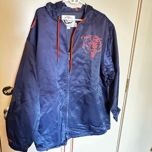 Bears -Mitchell & Ness Throwback Jacket in Navy and Orange